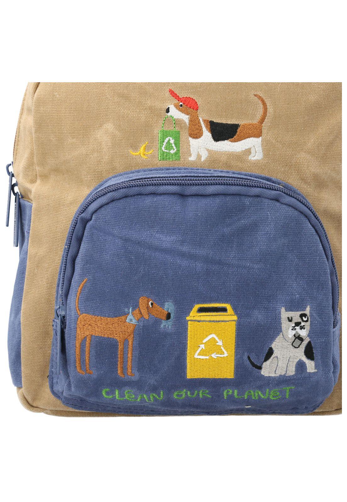 Mochila Niño Recycling Beige-4