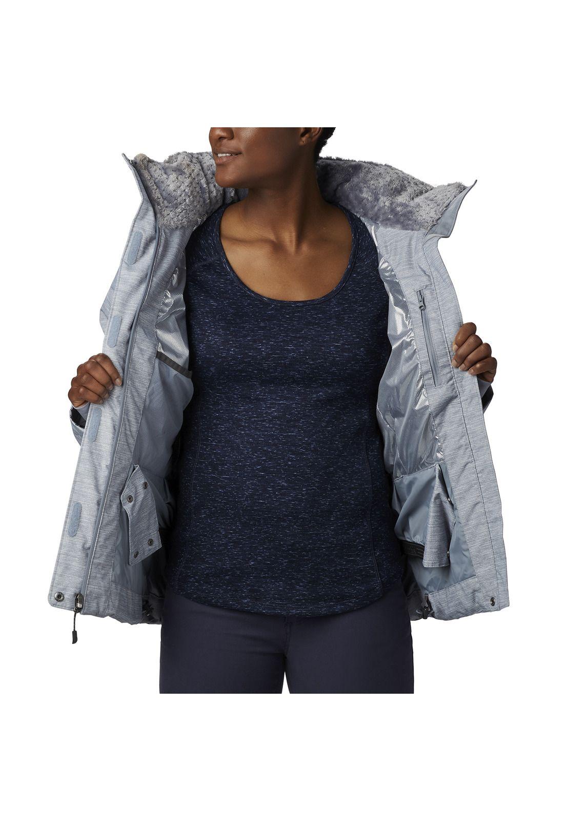 Parka Mujer Lay D Down Ii Jacket Polyester Gris-3