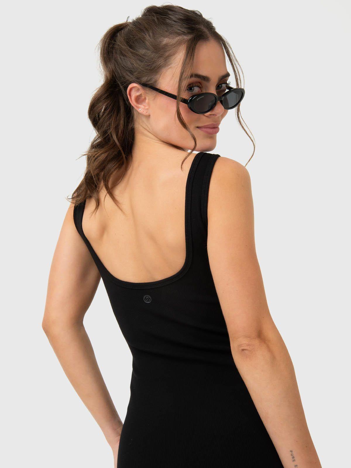 Vestido Mujer Long Cotton Negro-4