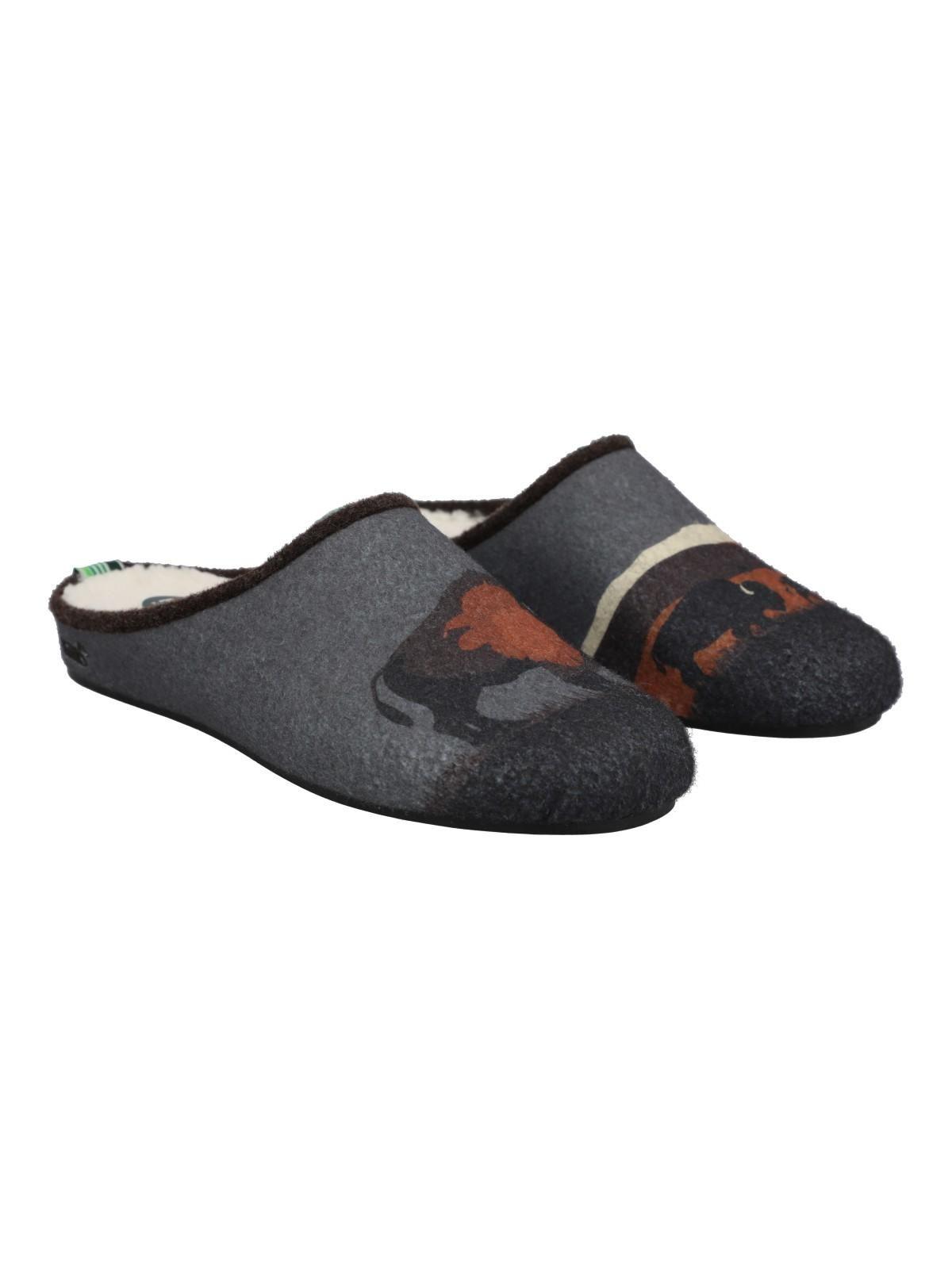 Pantufla Fibras Unisex Rkf Slipper Bisont Café-0