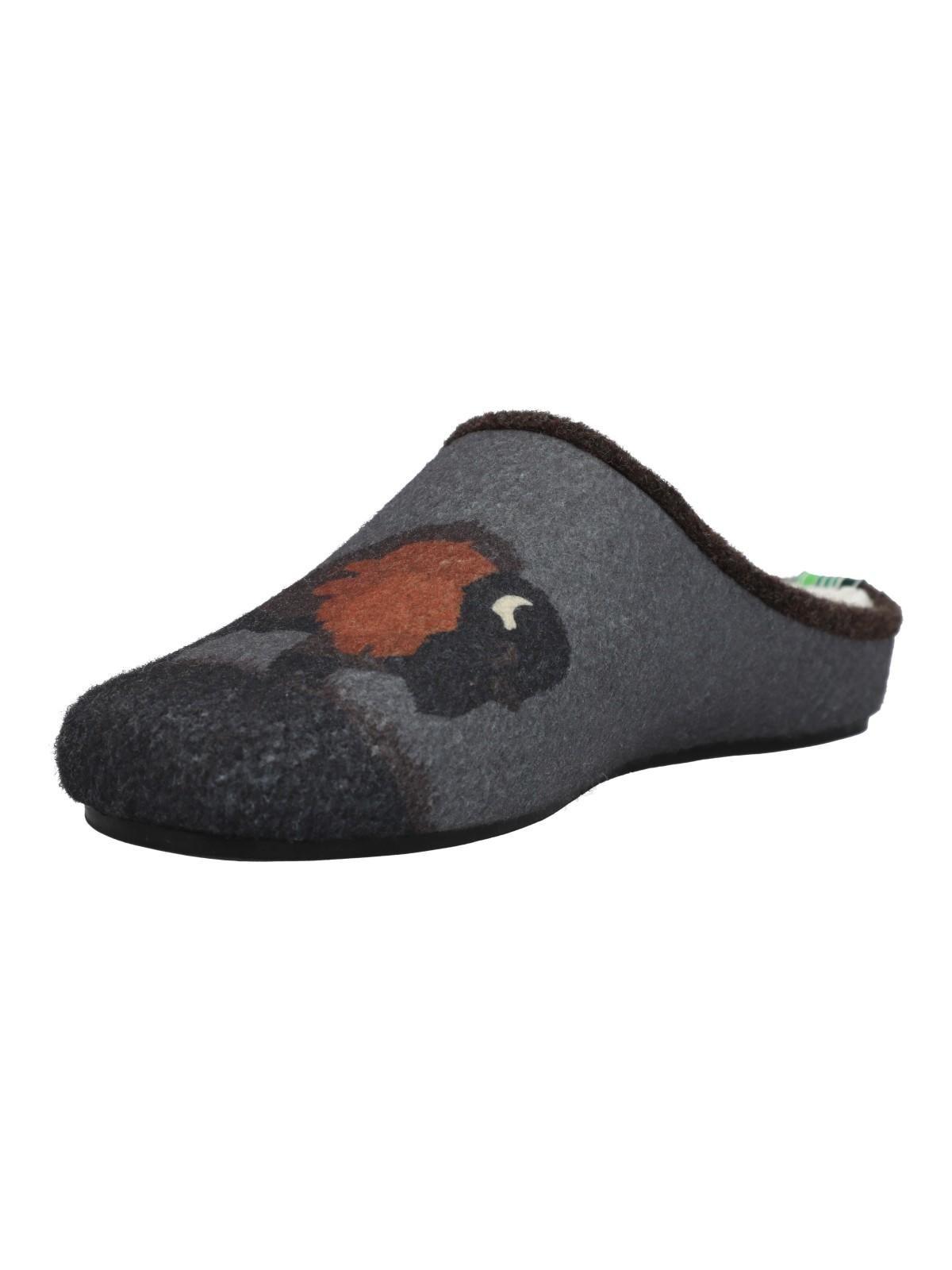 Pantufla Fibras Unisex Rkf Slipper Bisont Café-6
