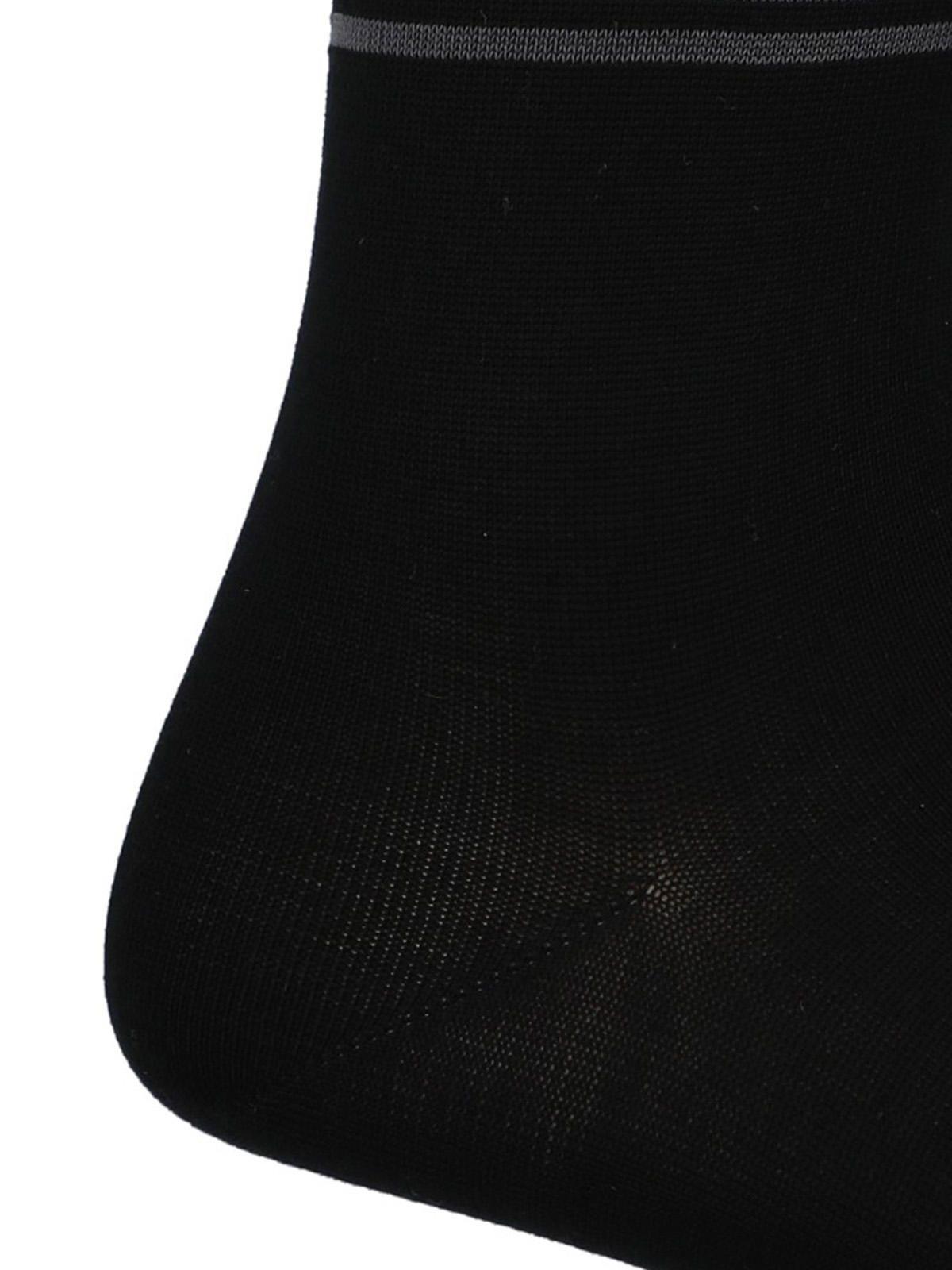 Calcetín Algodón Hombre D Lines Dog Emb Negro-1