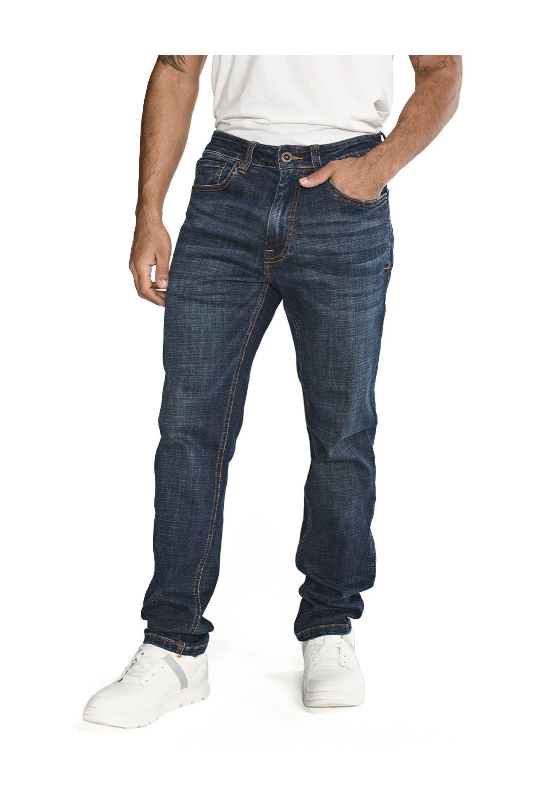 Jeans Coolmax Denim Slim Blanco Hombre-4