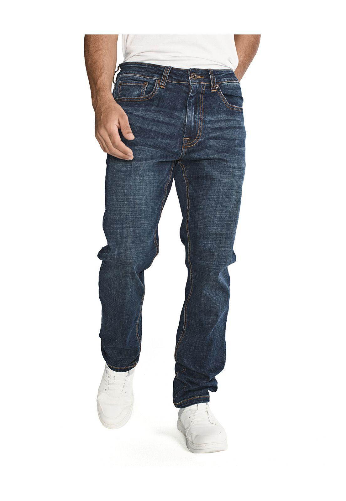 Jeans Coolmax Denim Slim Blanco Hombre-5