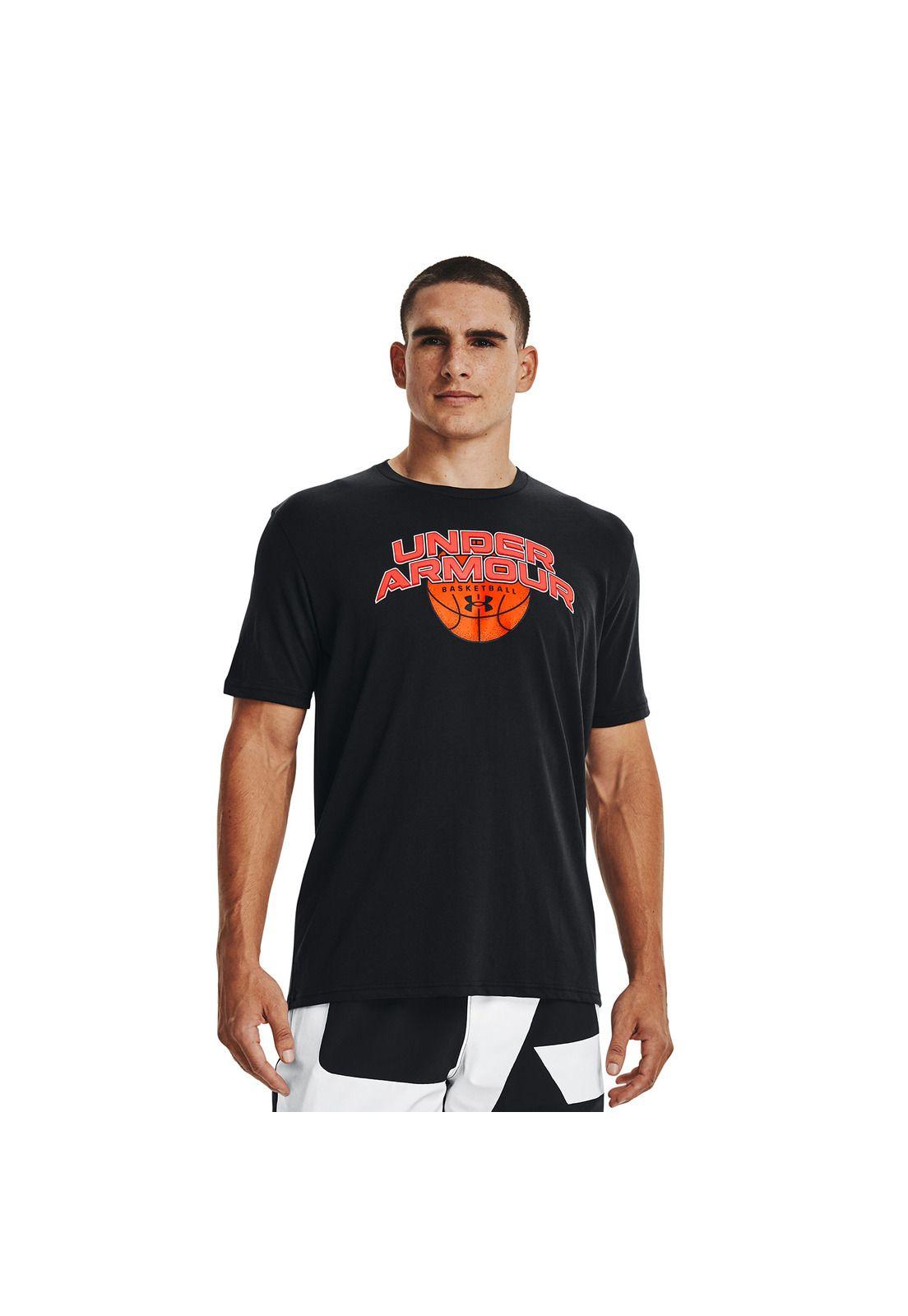 Polera Hombre Bball Branded Wrdmrk Negro-2
