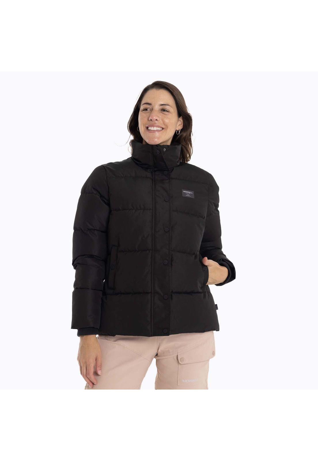 Parka Mujer Puffa Negro Merrell-0