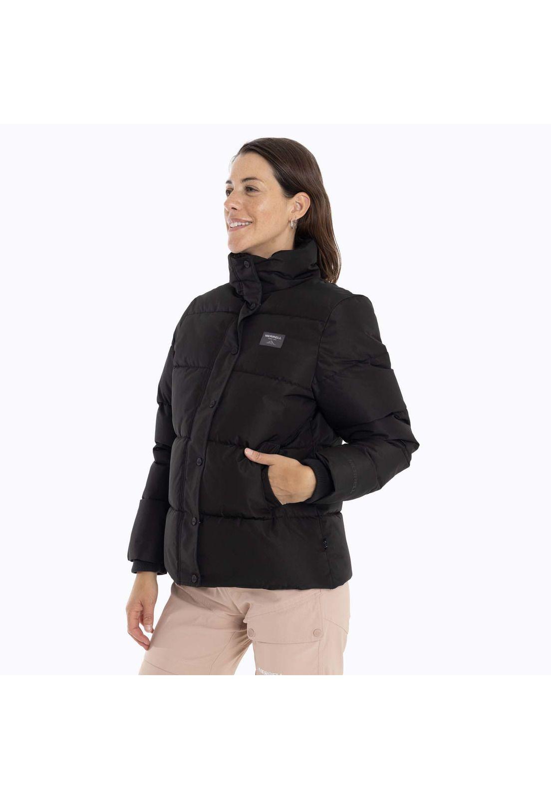 Parka Mujer Puffa Negro Merrell-1