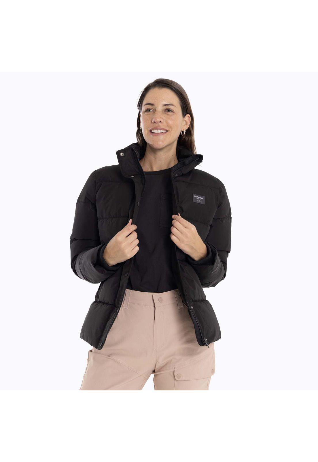 Parka Mujer Puffa Negro Merrell-3