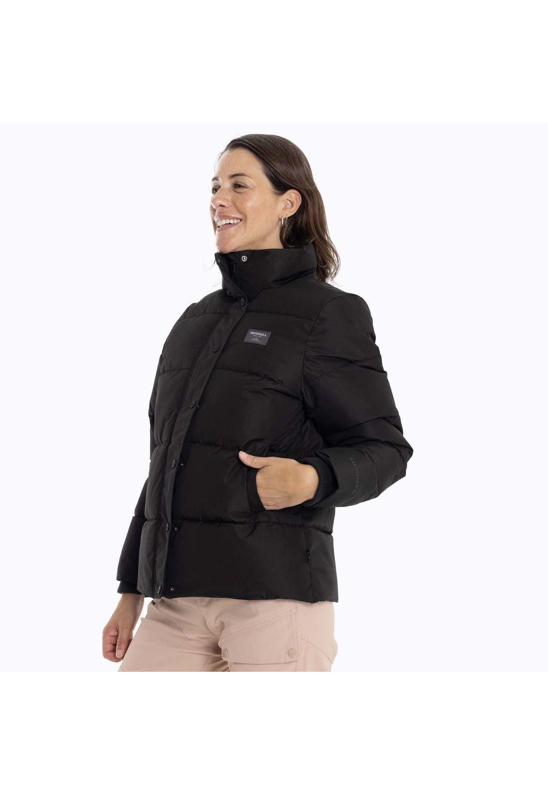 Parka Mujer Puffa Negro Merrell-5