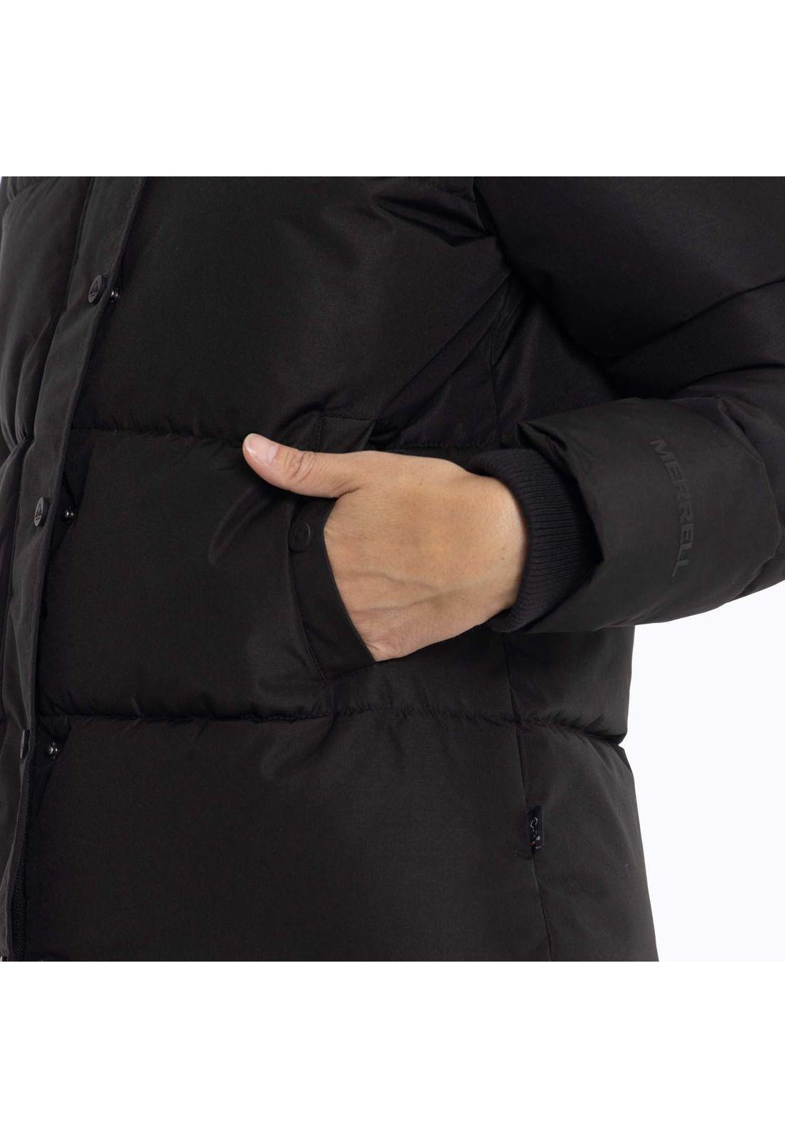 Parka Mujer Puffa Negro Merrell-6