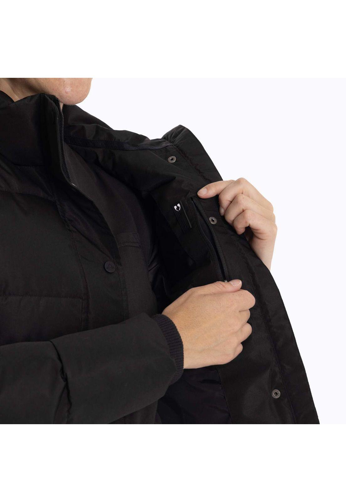 Parka Mujer Puffa Negro Merrell-7