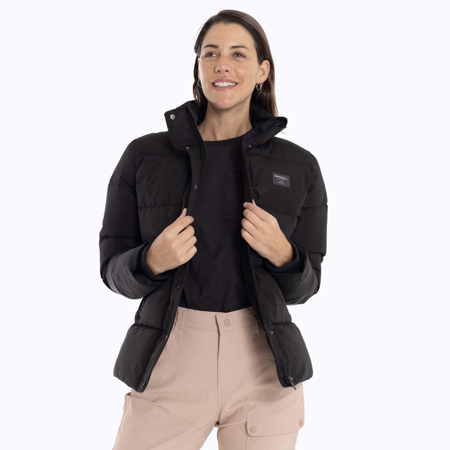 Parka Mujer Puffa Negro Merrell-3