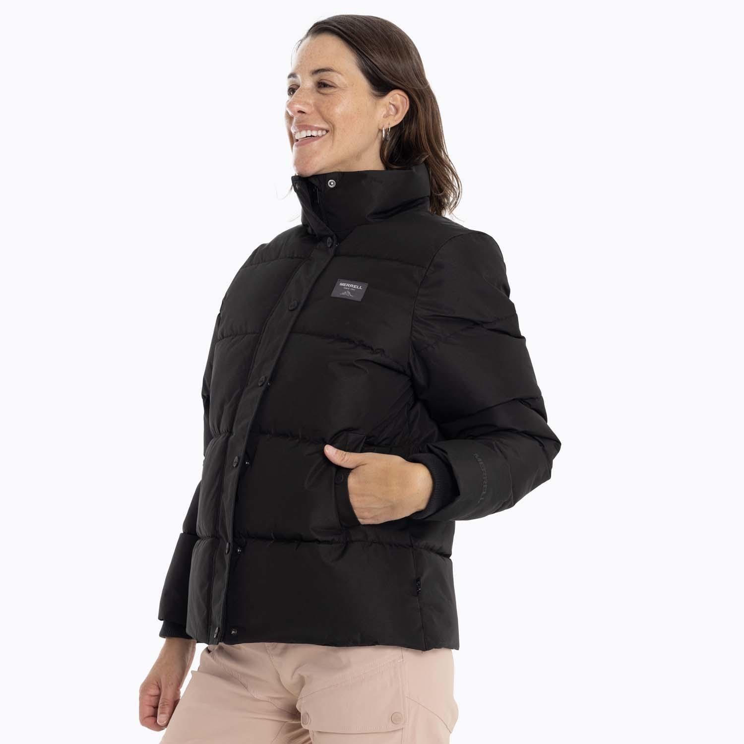 Parka Mujer Puffa Negro Merrell-5