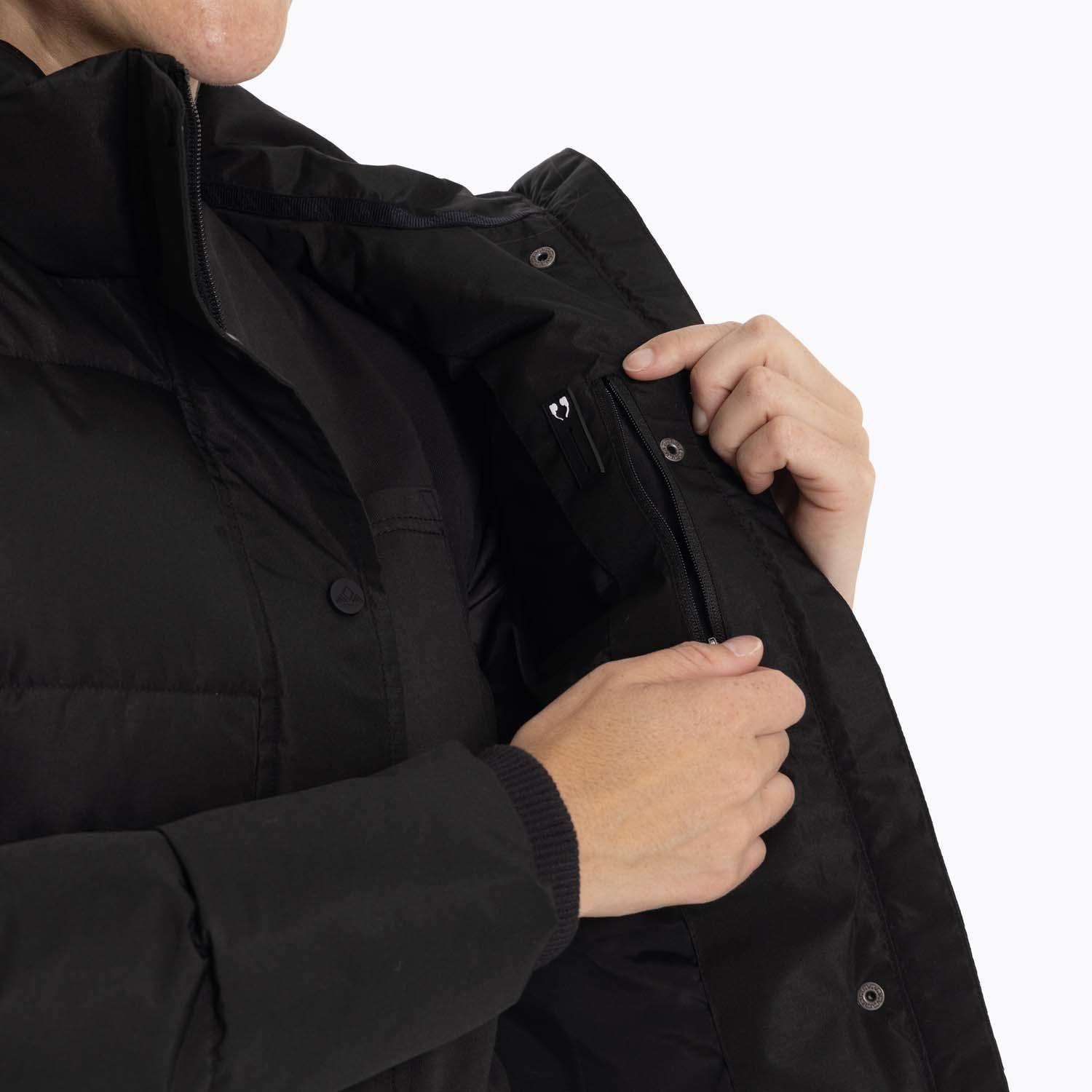 Parka Mujer Puffa Negro Merrell-7