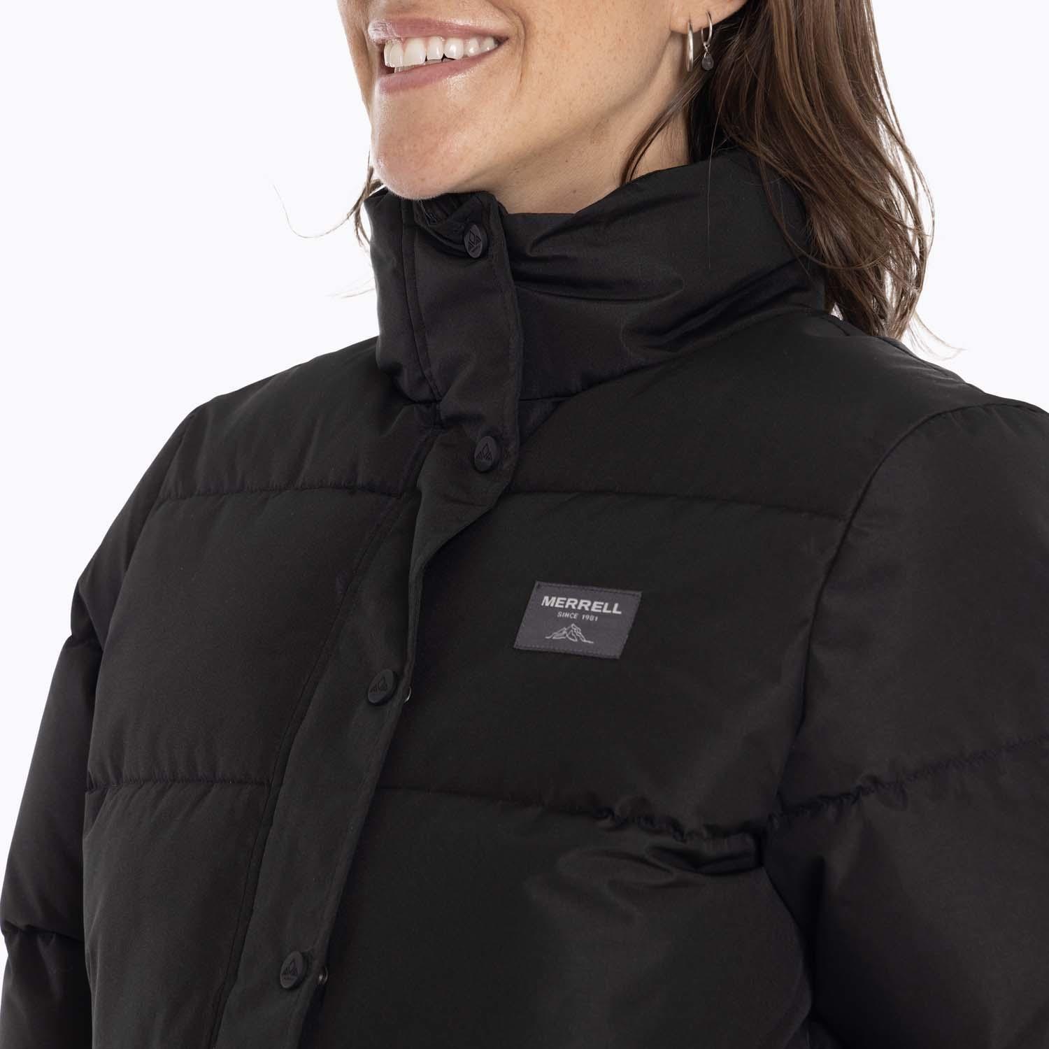 Parka Mujer Puffa Negro Merrell-9