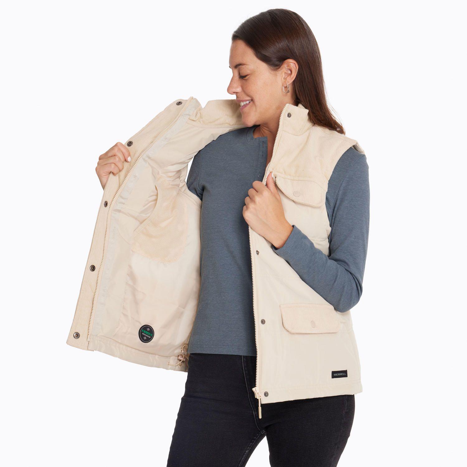 Parka Sin Mangas Mujer Lava Beige-4