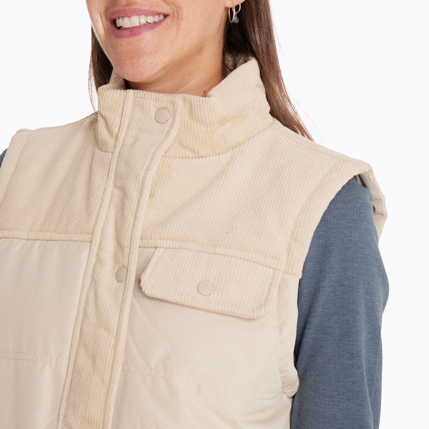Parka Sin Mangas Mujer Lava Beige-5