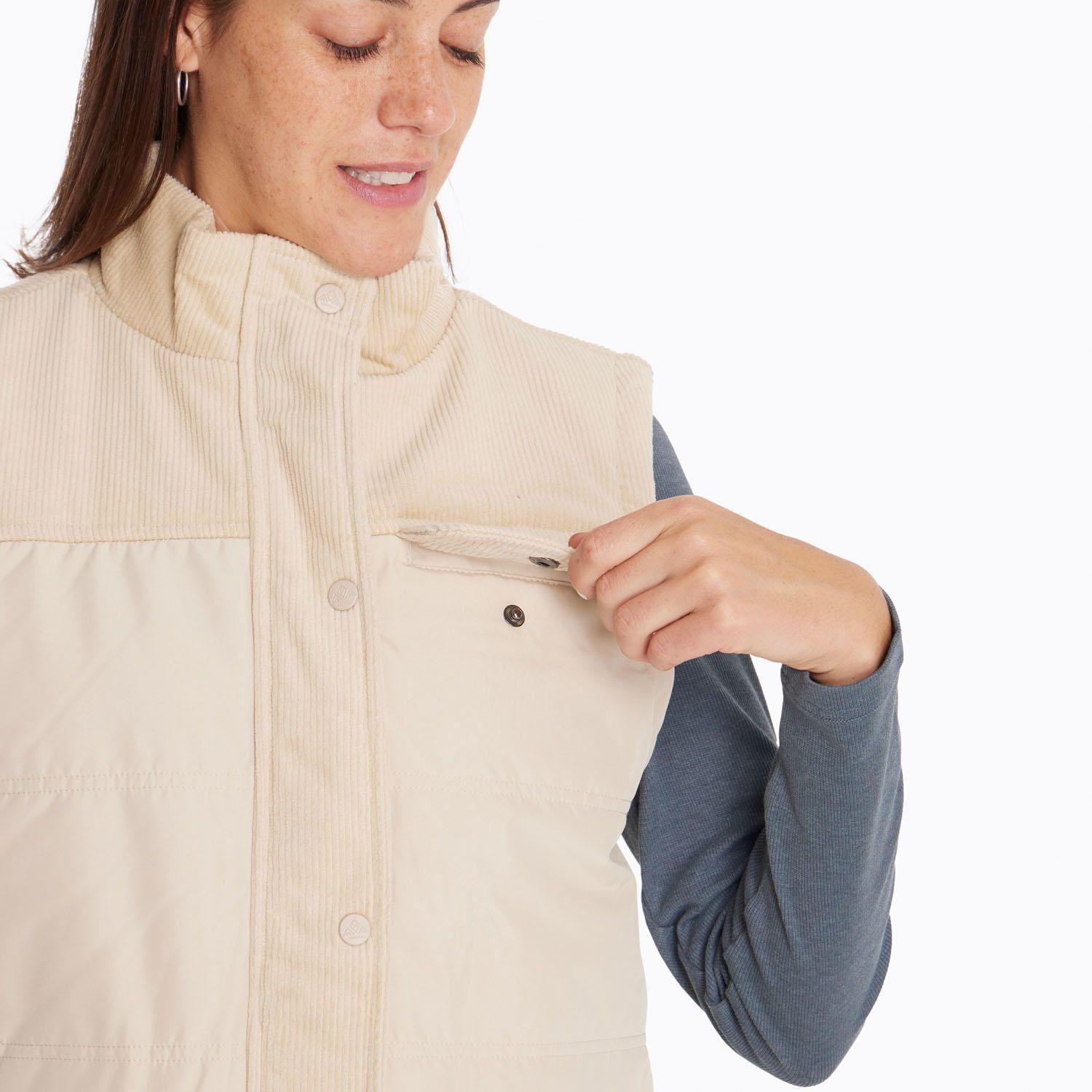 Parka Sin Mangas Mujer Lava Beige-6