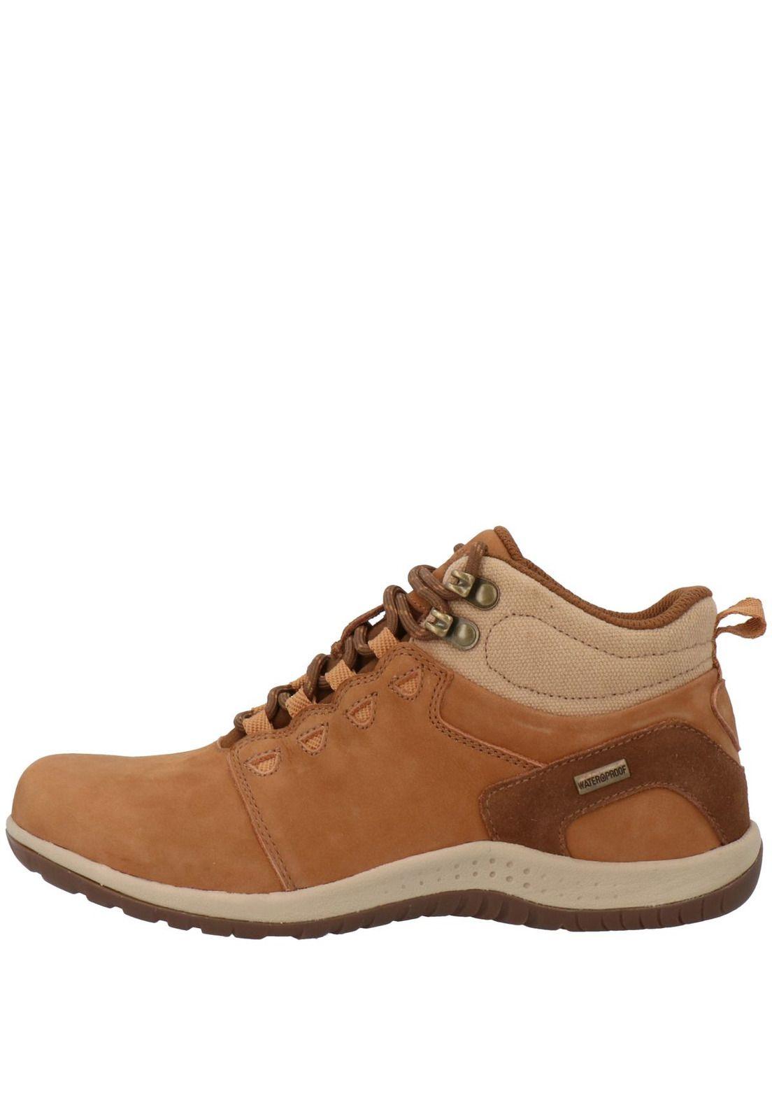 Zapatilla Cuero Mujer Ossi Café-3