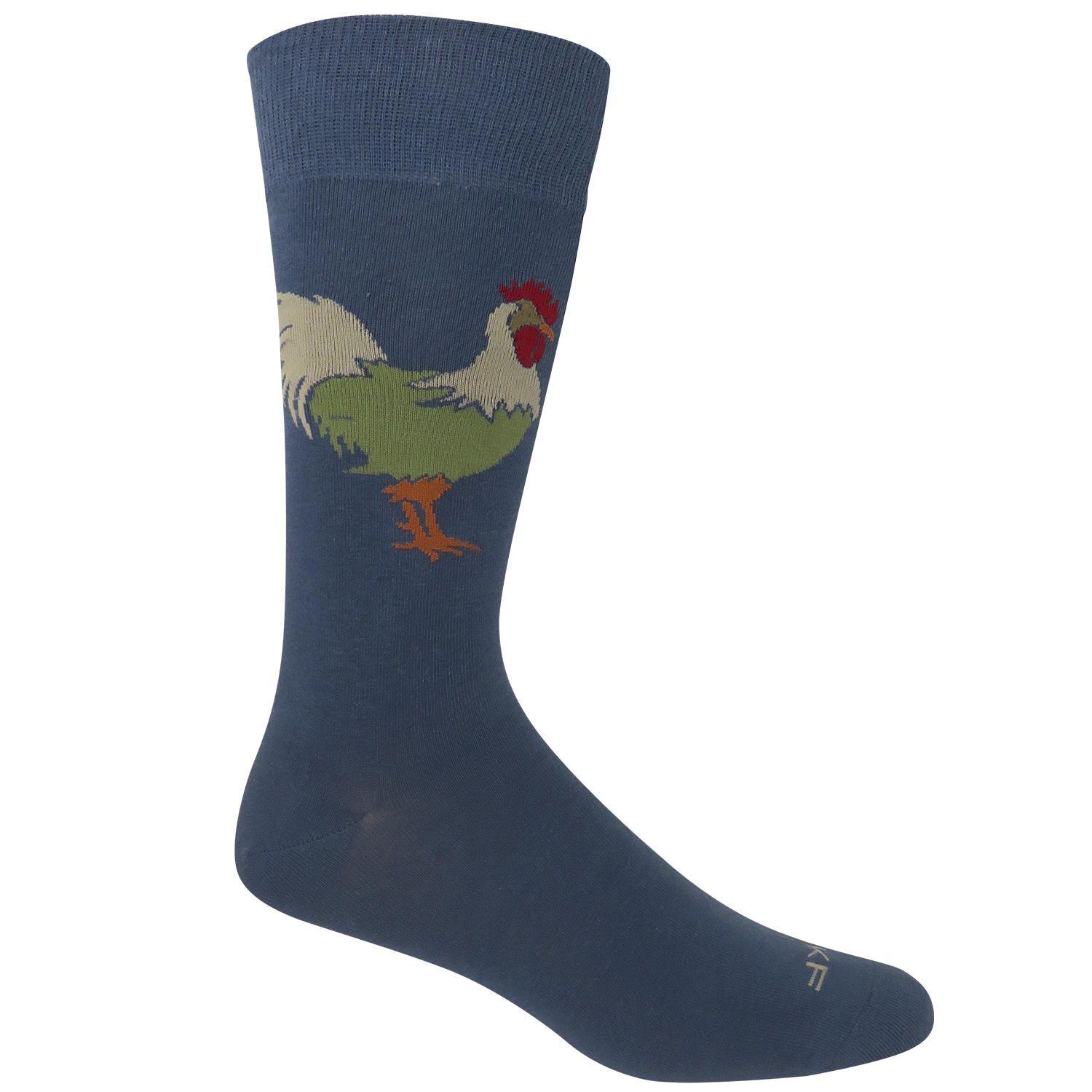 Calcetin Algodón Hombre Rooster Azul Rockford-0