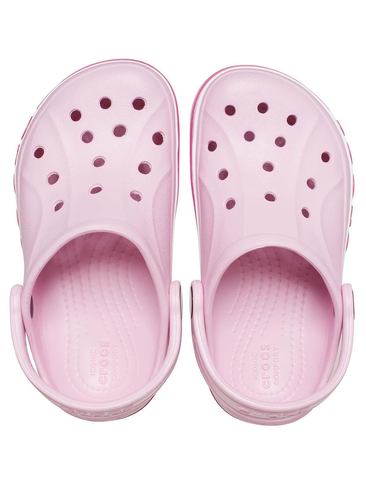 Zueco Crocs Niña Pequeña Bayaband Clog T Rosado Pastel-4