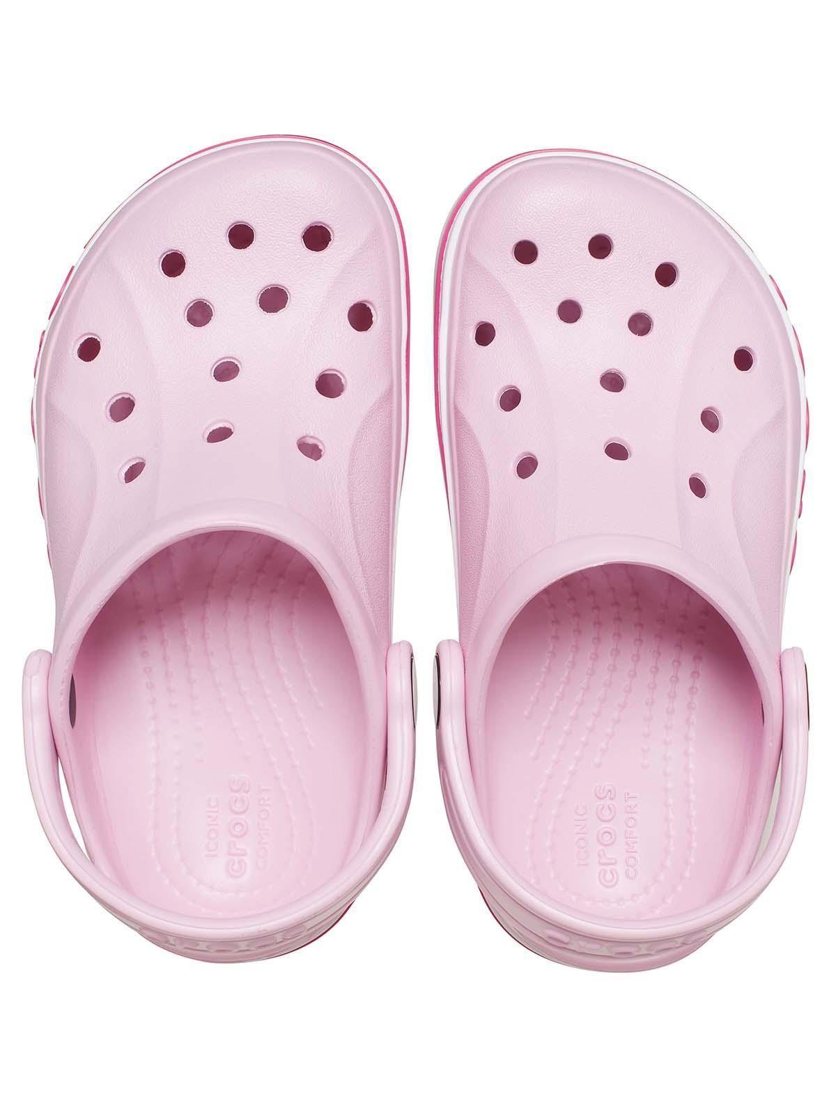 Zueco Crocs Niña Pequeña Bayaband Clog T Rosado Pastel-4