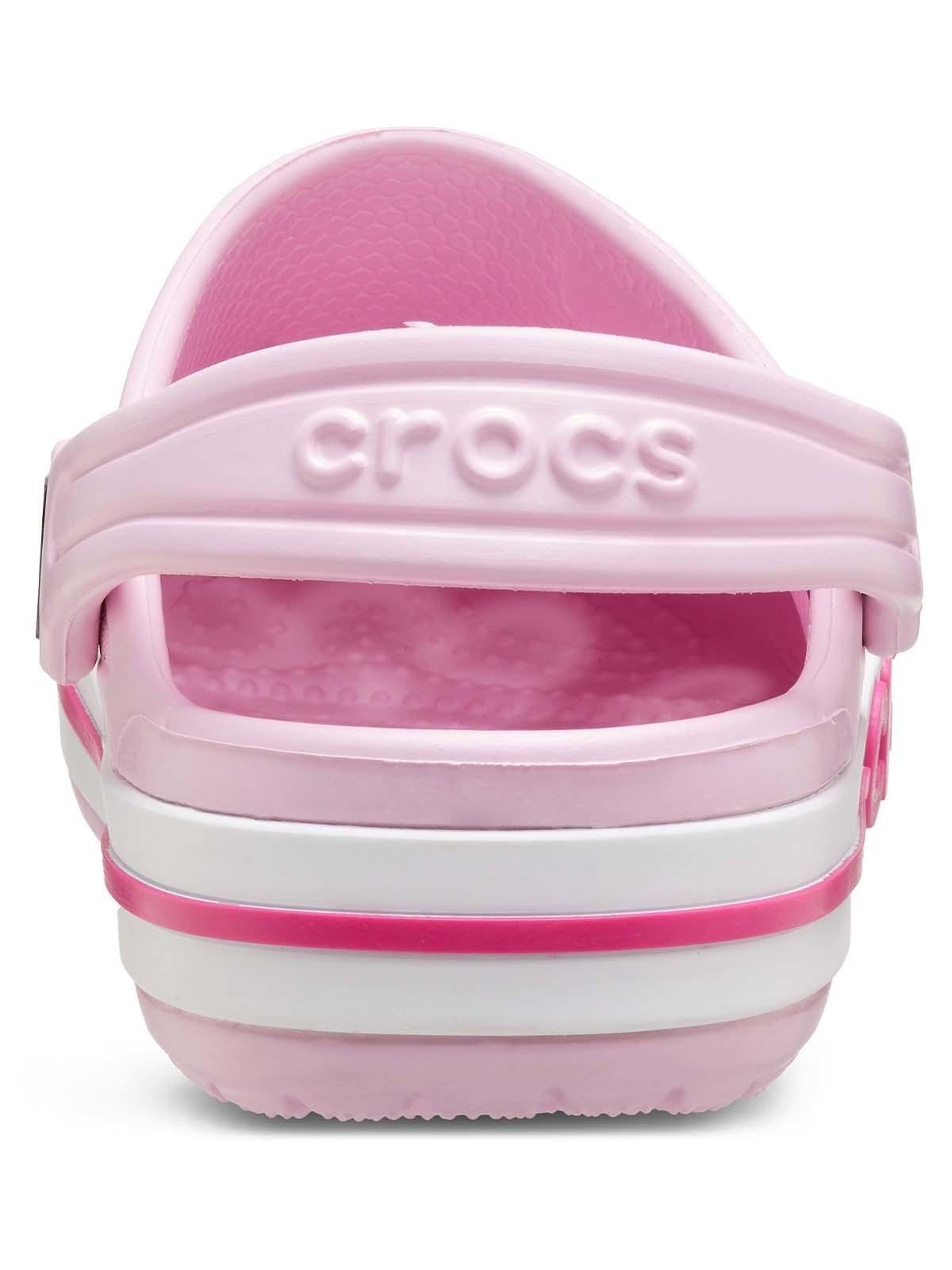 Zueco Crocs Niña Pequeña Bayaband Clog T Rosado Pastel-7