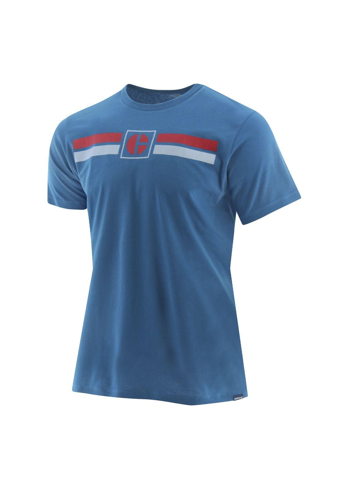Polera M/C Hombre Code Stripe Tee Azul-0