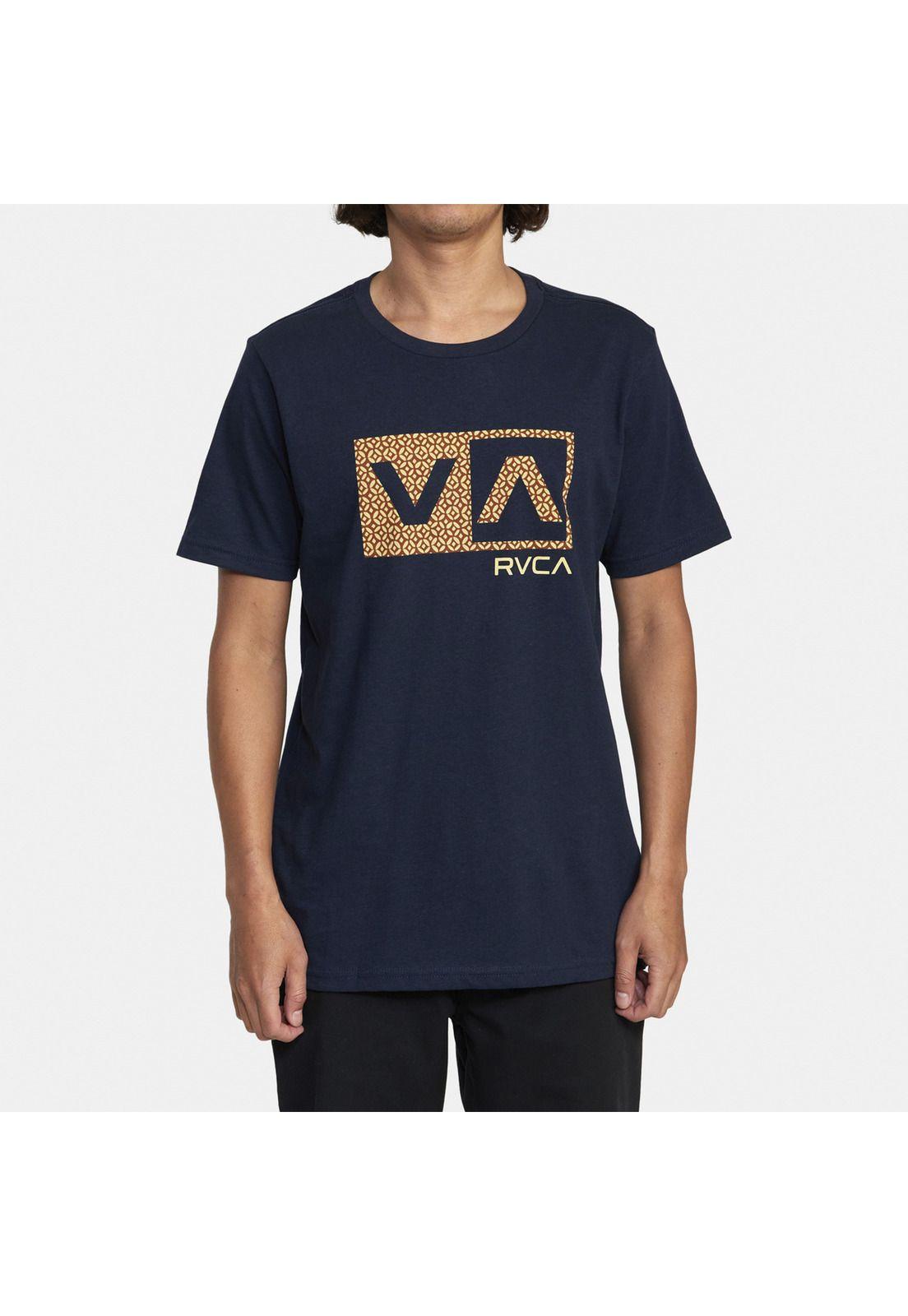 Polera M/C Hombre Balance Box Azul Marino-0