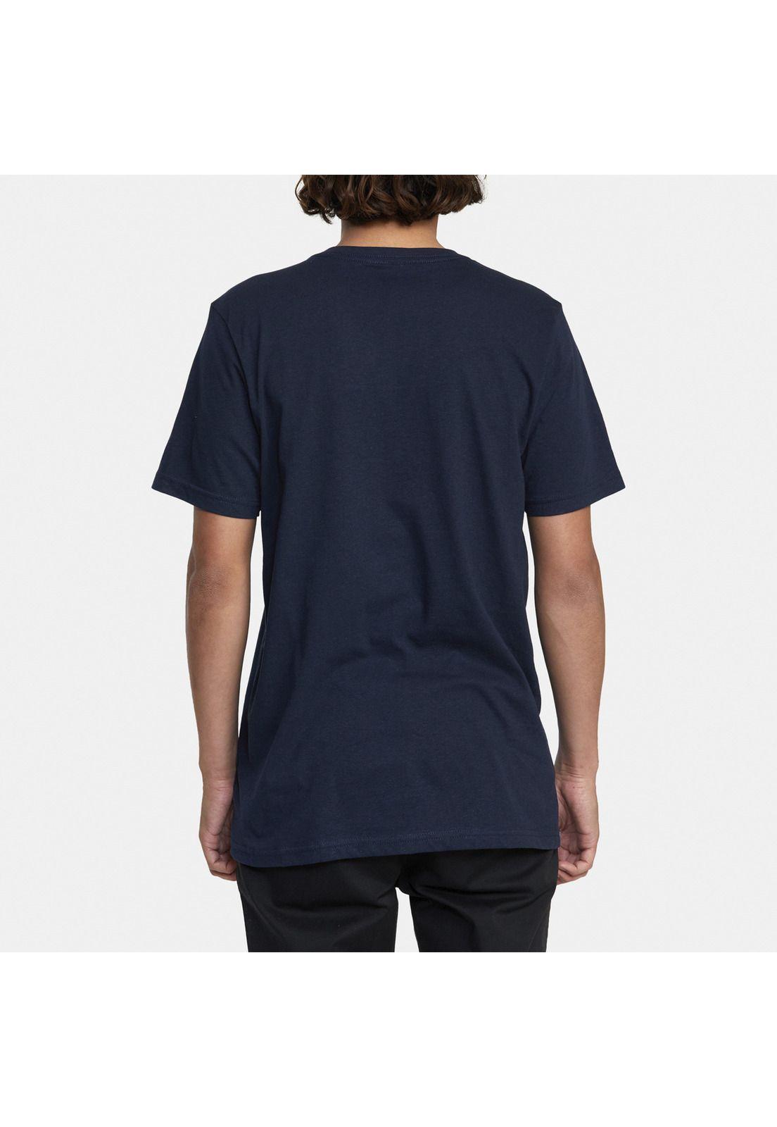 Polera M/C Hombre Balance Box Azul Marino-1