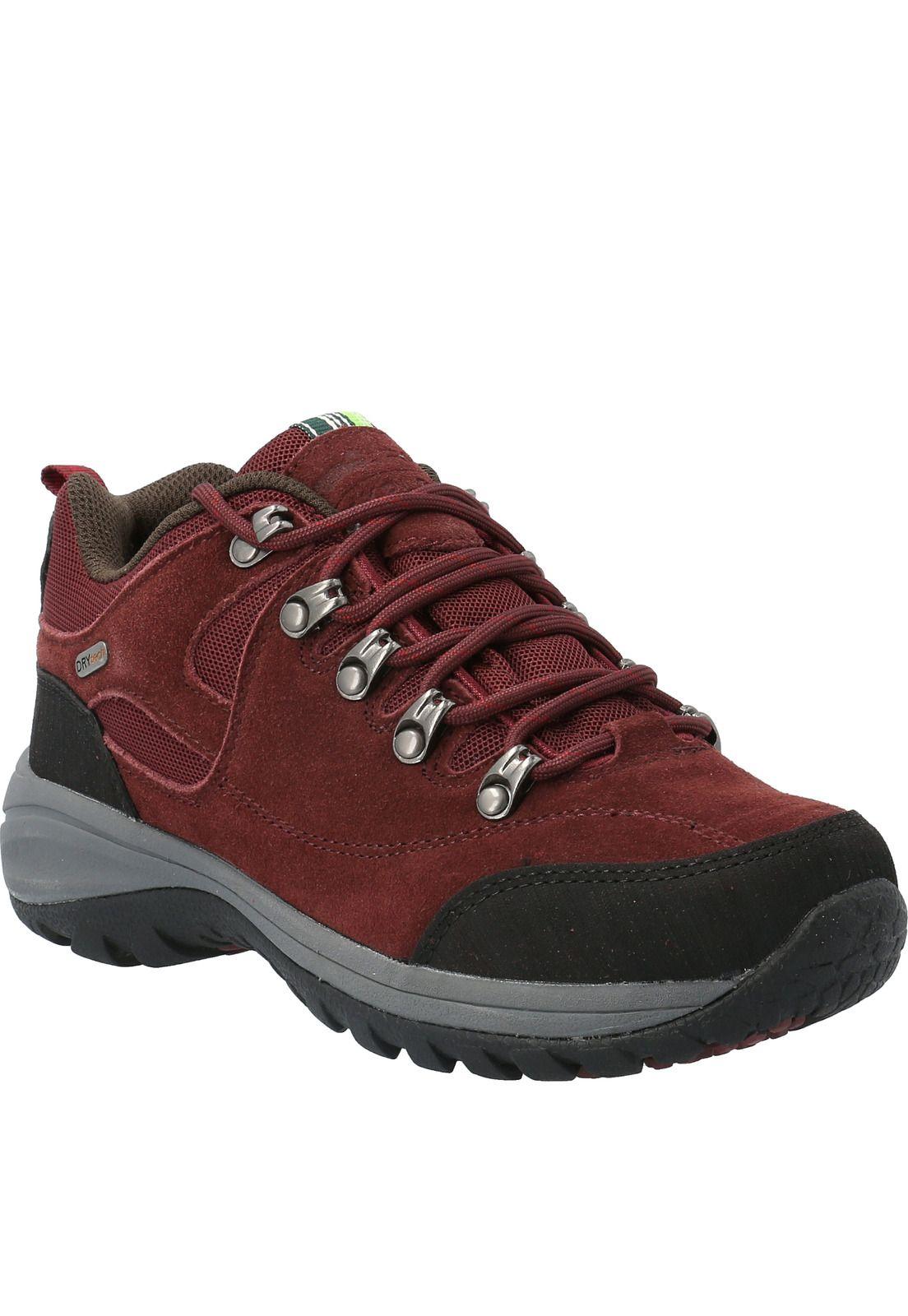 Zapatilla Cuero Dragonfly Burdeo Mujer-0