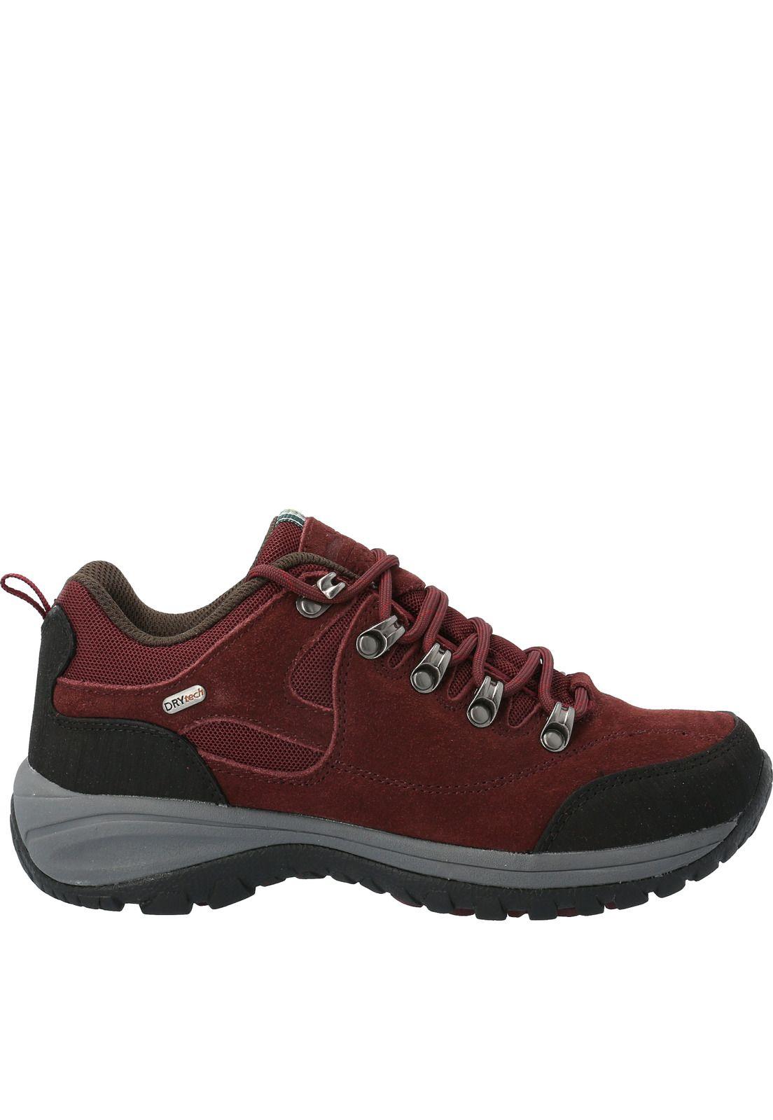Zapatilla Cuero Dragonfly Burdeo Mujer-1