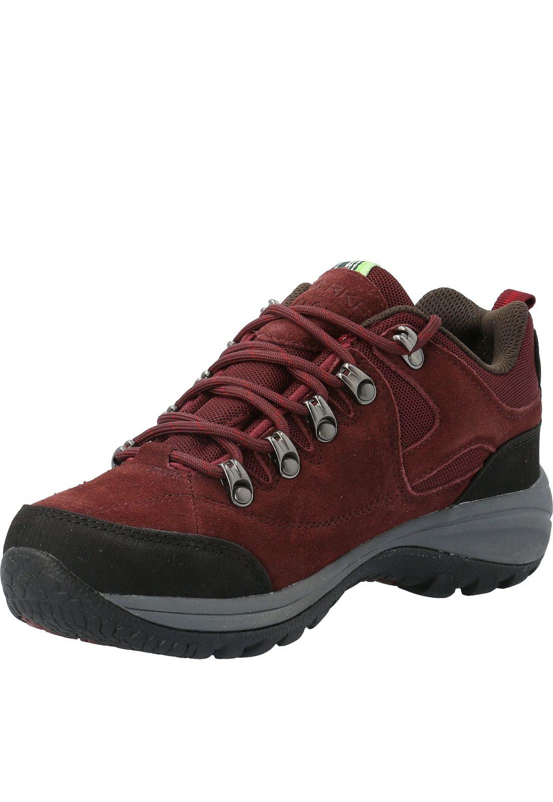 Zapatilla Cuero Dragonfly Burdeo Mujer-3