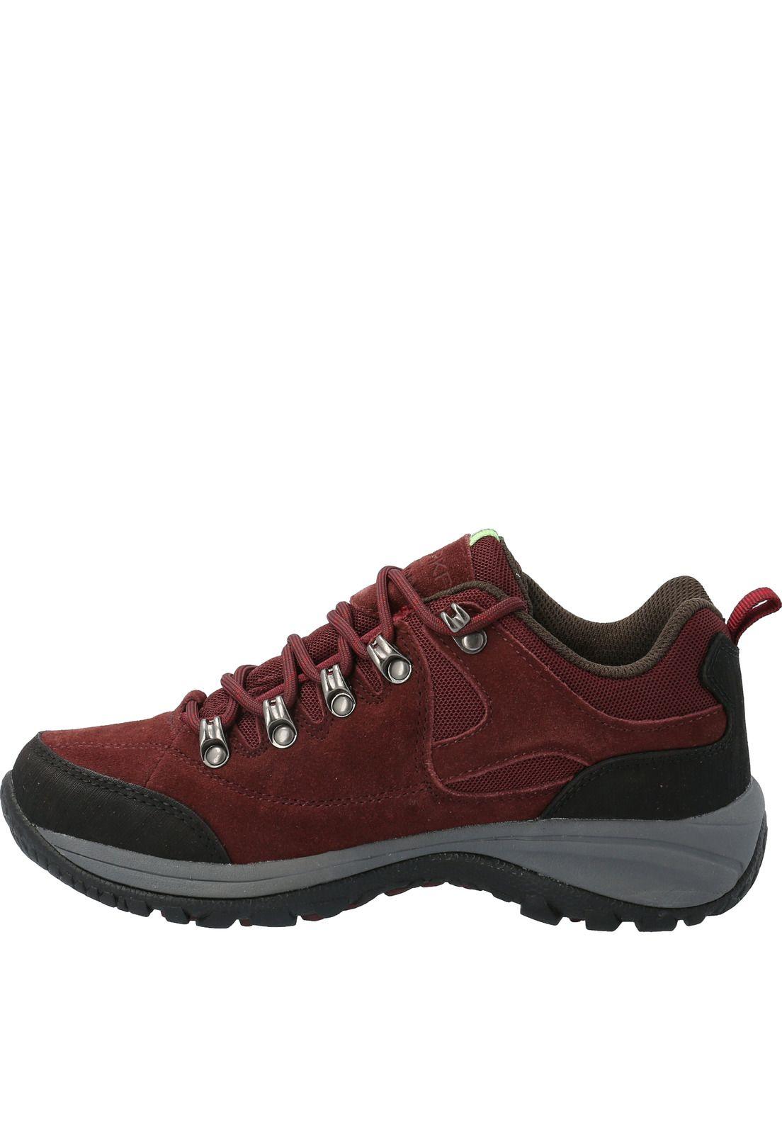 Zapatilla Cuero Dragonfly Burdeo Mujer-4