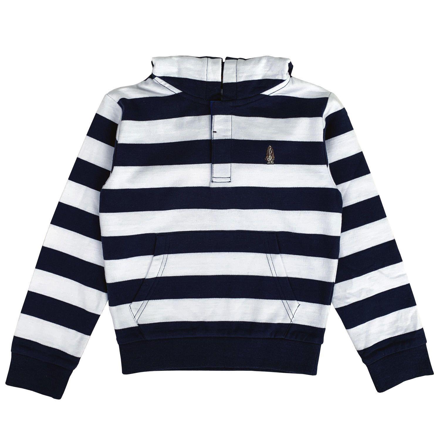 Polerón Cuadros Niño Algodón Azul-0