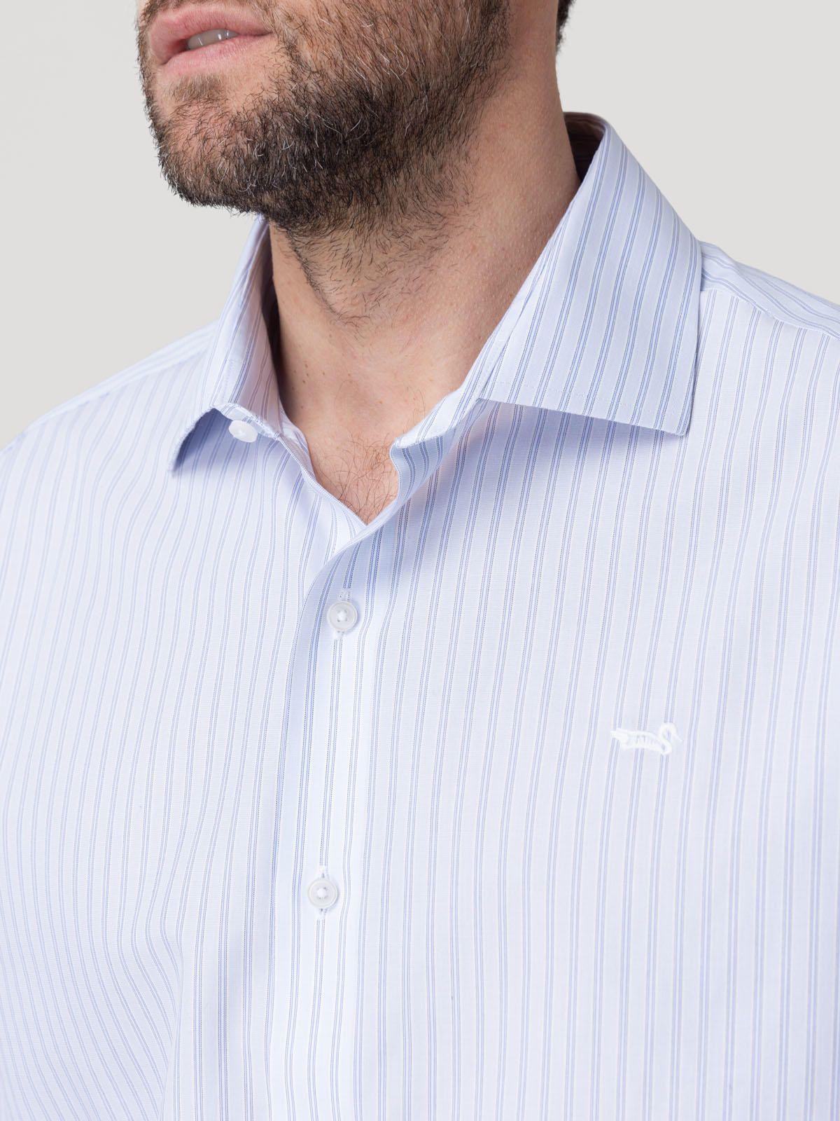 Camisa Cuello Italiano Hombre Wf Pc Gris-7