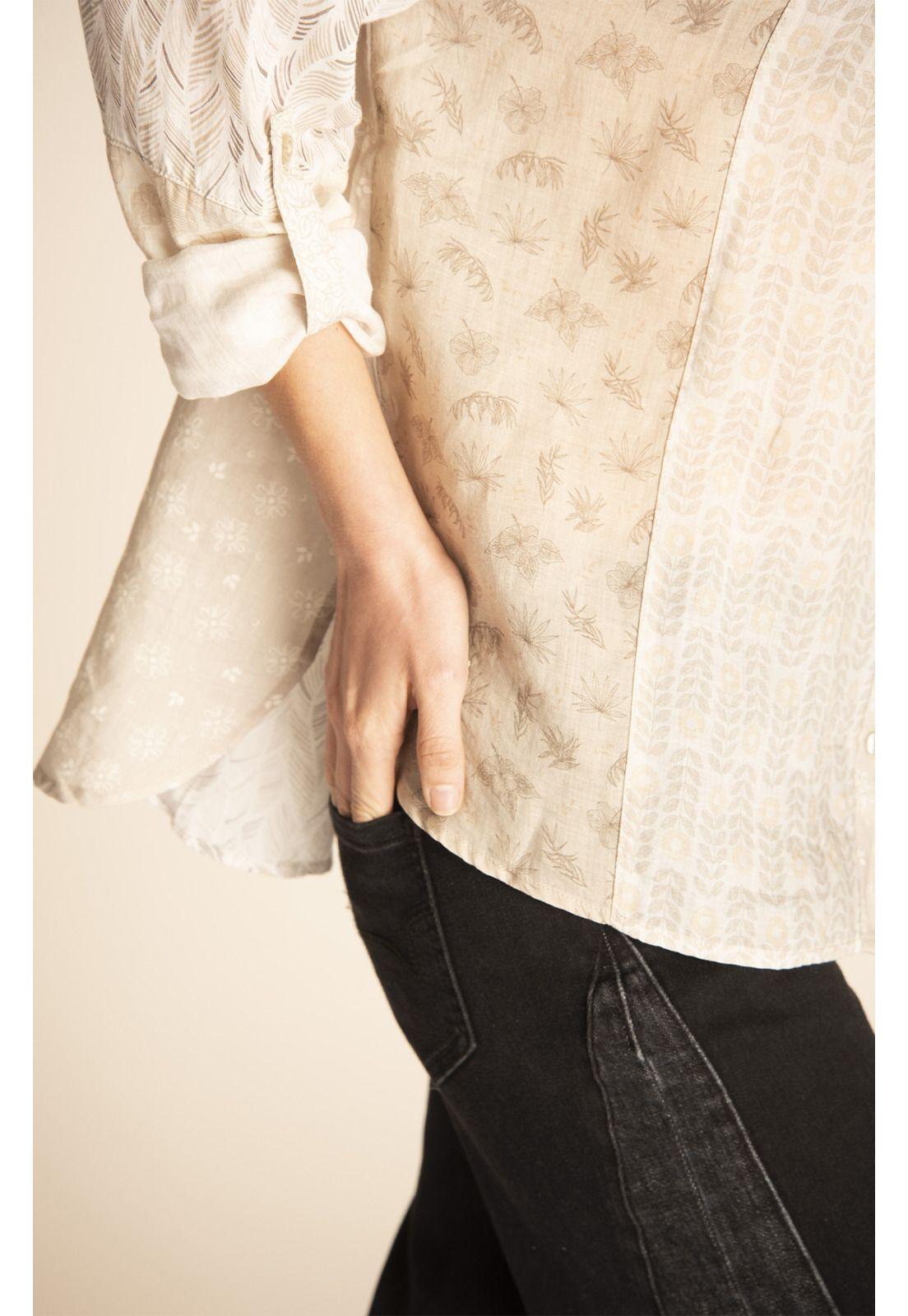 Blusa Lino Orgánico Mujer Minka Arena-5