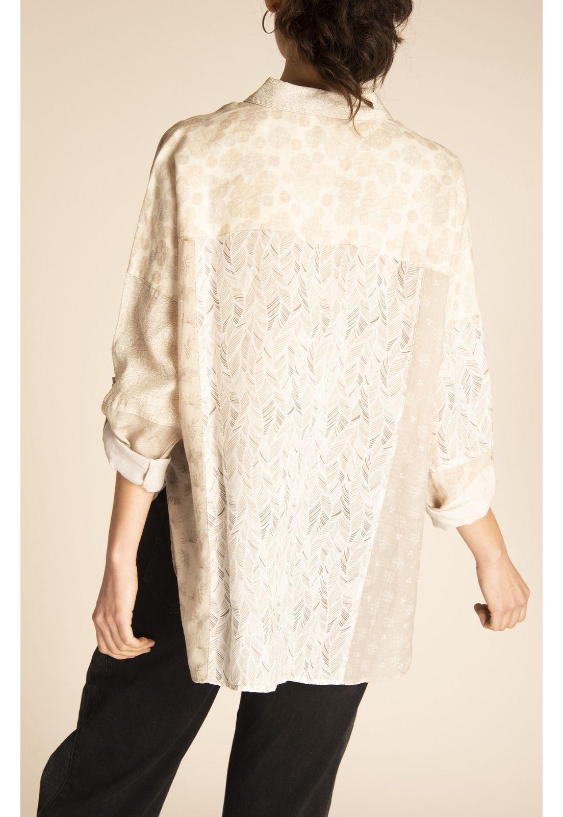 Blusa Lino Orgánico Mujer Minka Arena-7