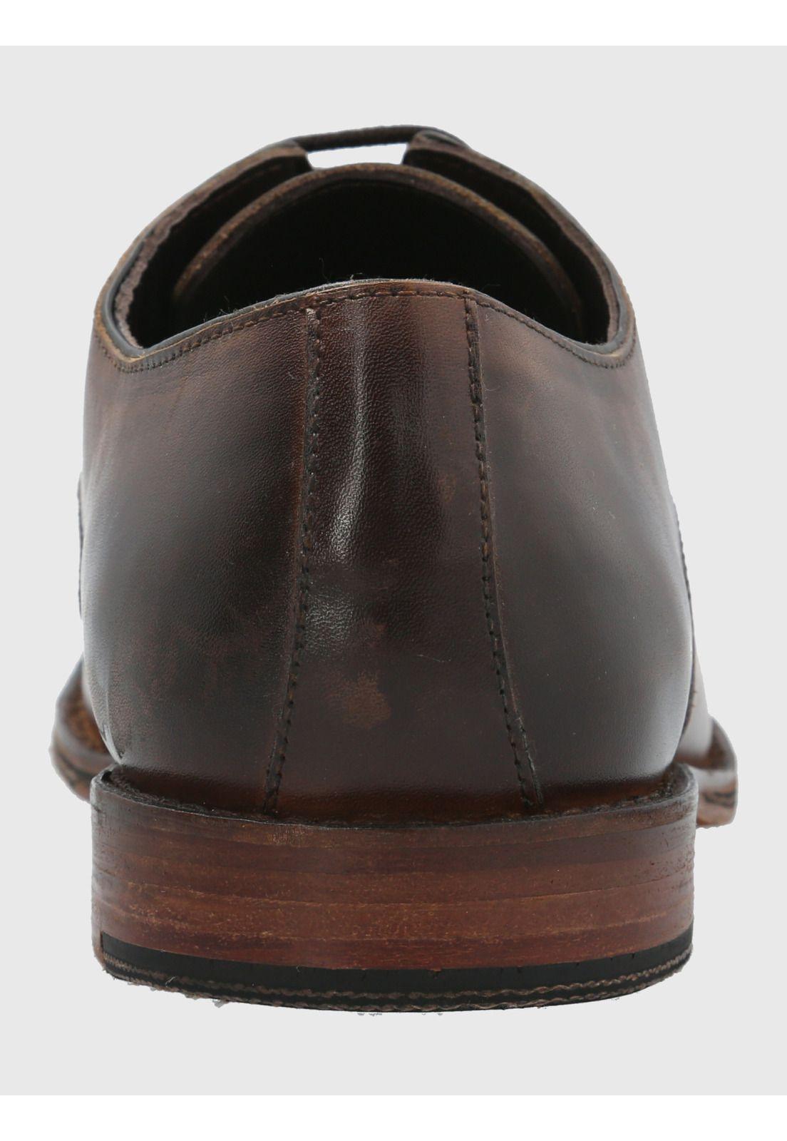 Zapato Cuero Café Claro Hombre Warren -5