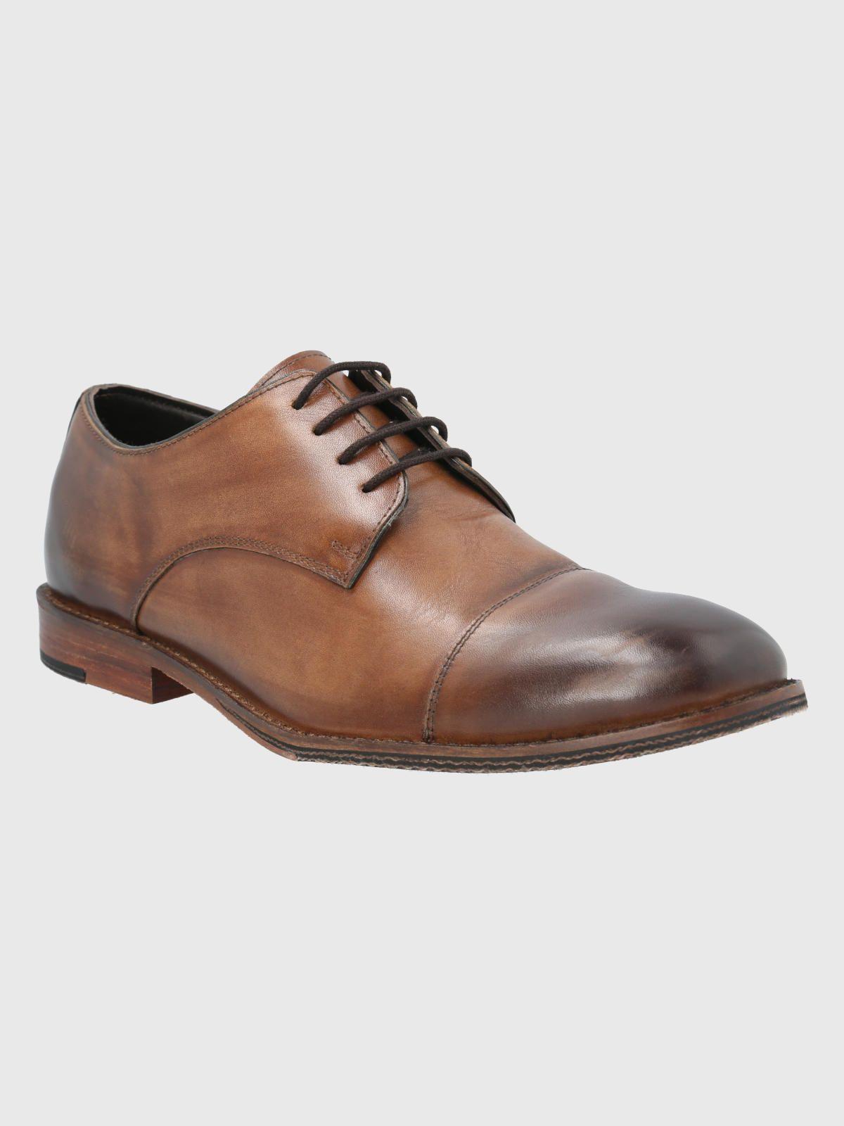 Zapato Cuero Café Claro Hombre Warren -0
