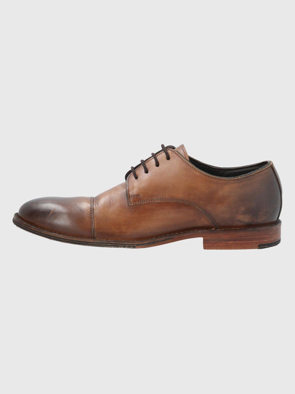 Zapato Cuero Café Claro Hombre Warren -4