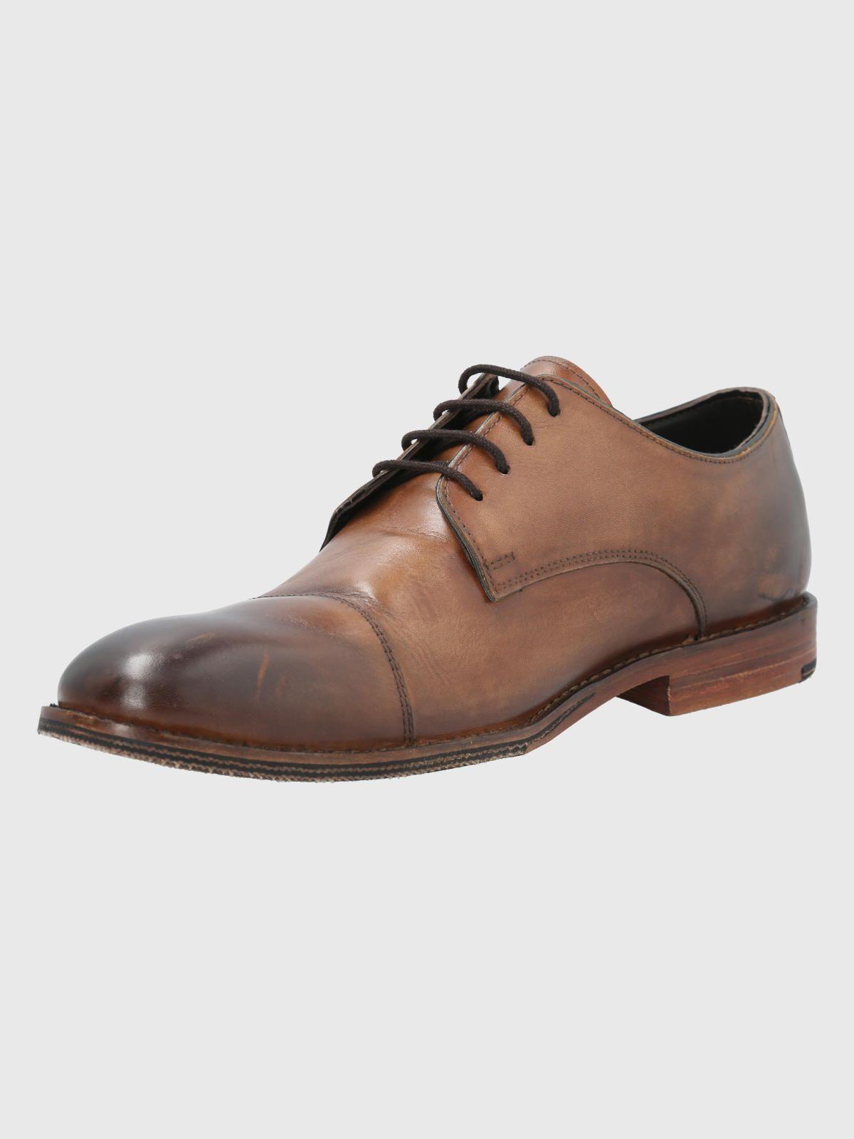 Zapato Cuero Café Claro Hombre Warren -3