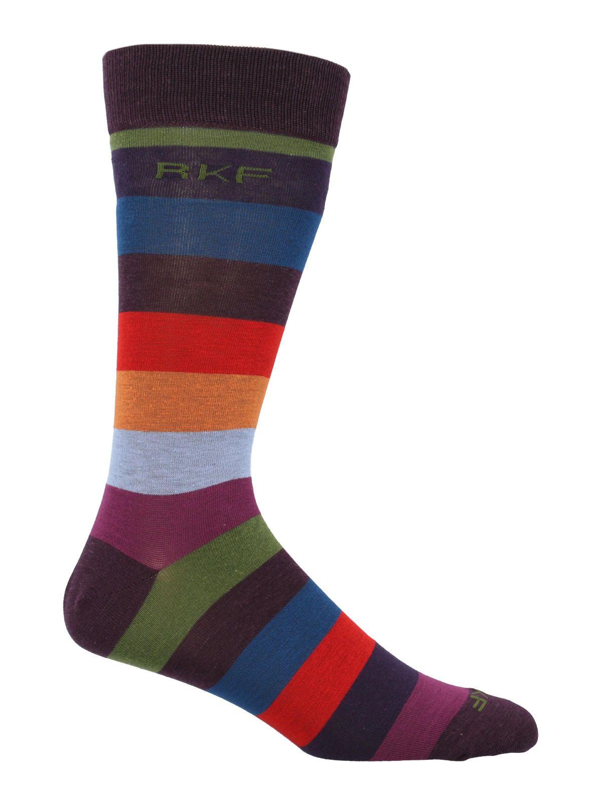 Calcetín Bambú Hombre C Block Color Multicolor-0