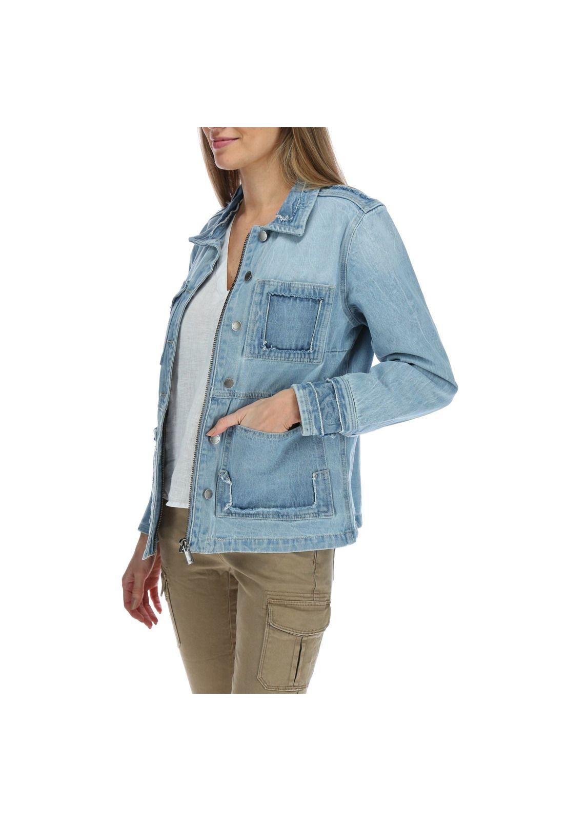Chaqueta Jeans Mujer Mia Azul-1