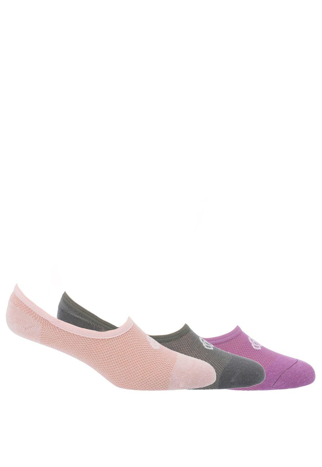 Calcetín Mujer Pack 3 No  Show Perfor Multicolor-0