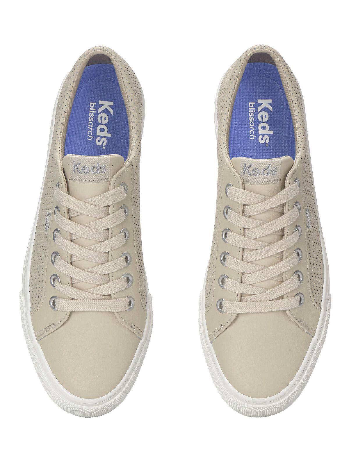 Zapatilla Cuero Mujer Jump Kick Lthr Crema-3