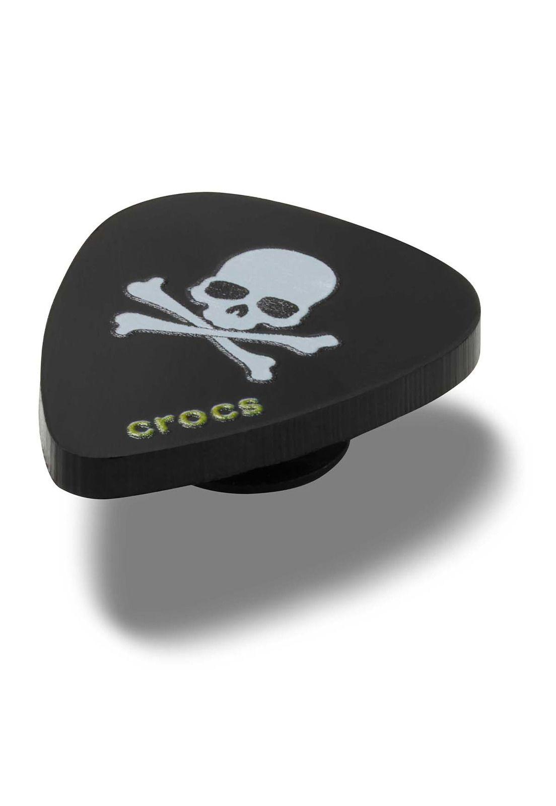 Jibbitz Crocs Uña Guitarra Calavera Negro-2