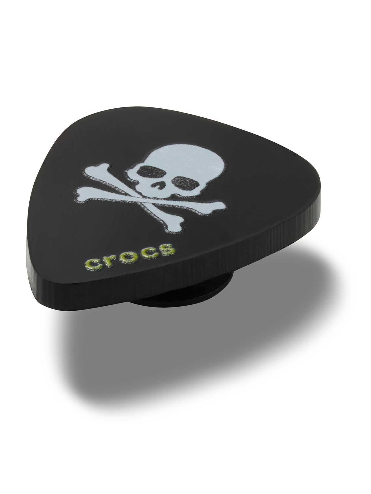 Jibbitz Crocs Uña Guitarra Calavera Negro-2