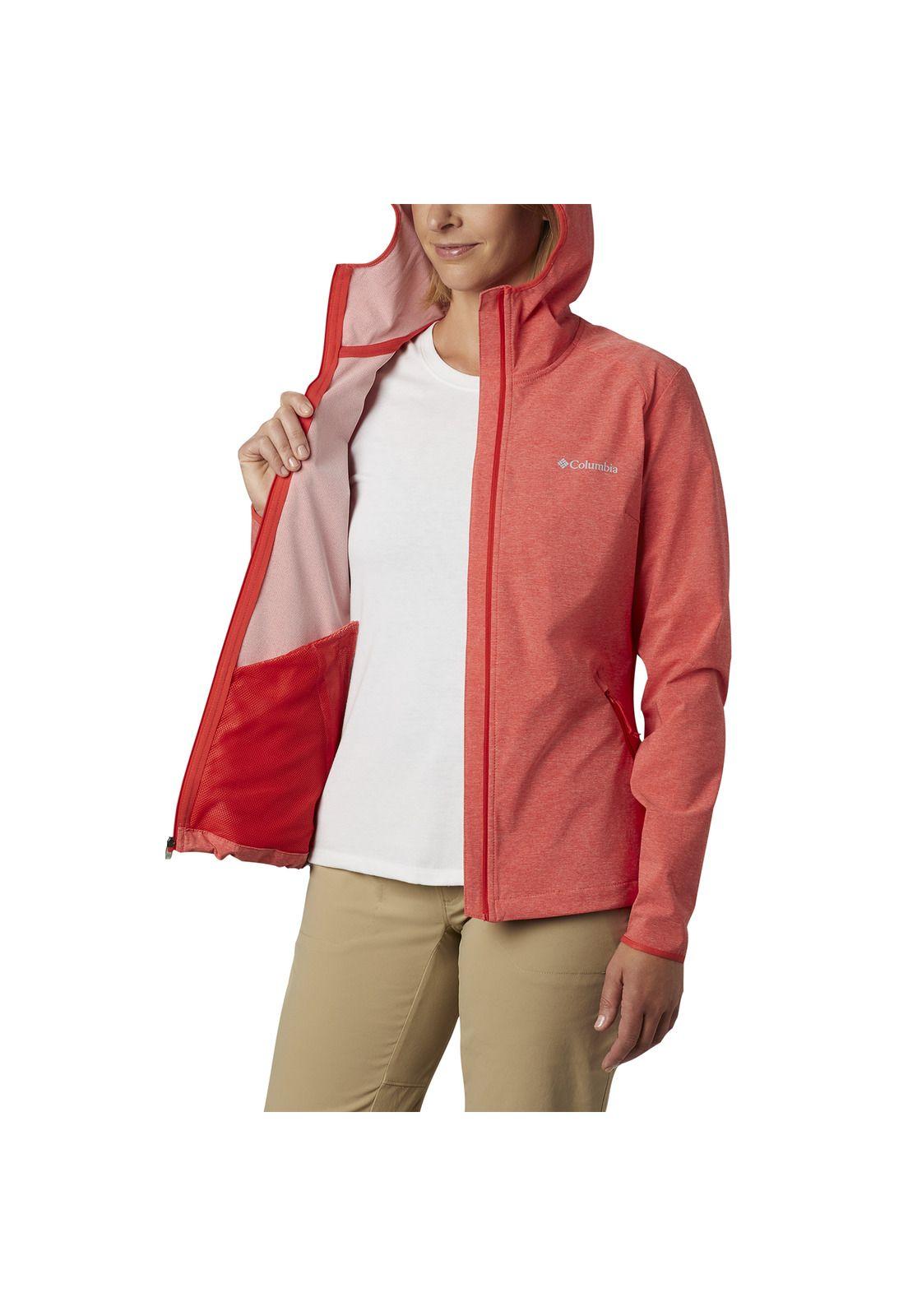 Softshell Mujer Heather Canyon Jkt Polyester Naranja-2