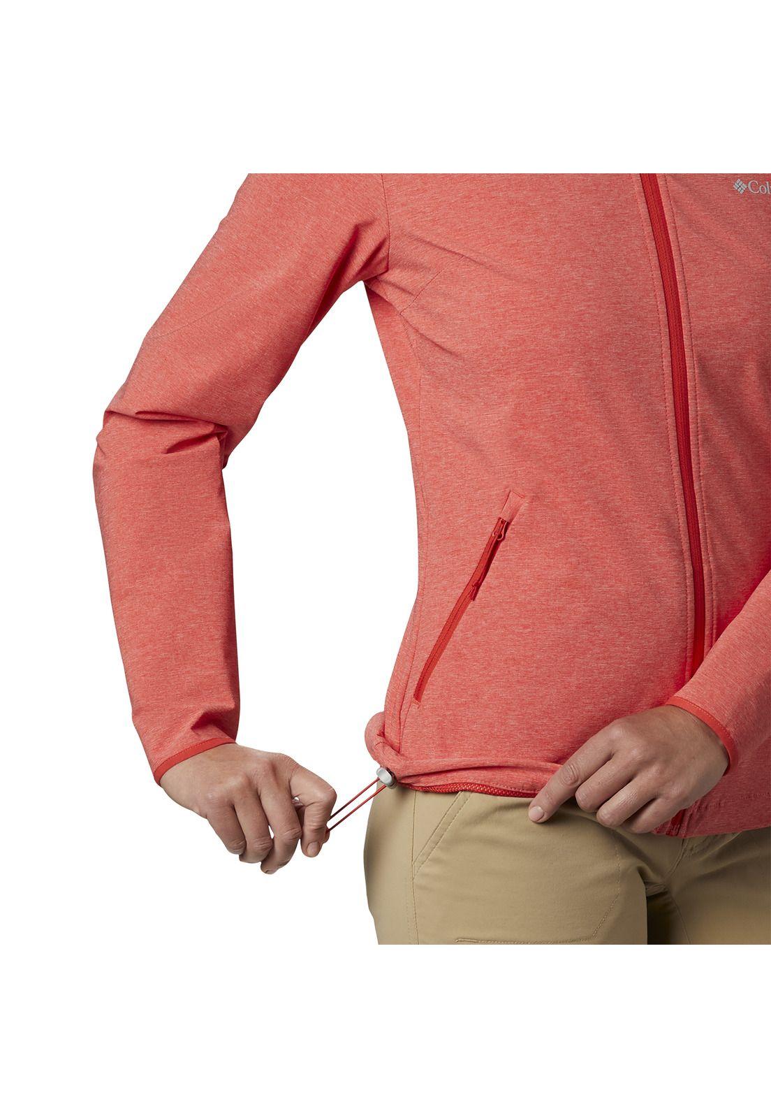 Softshell Mujer Heather Canyon Jkt Polyester Naranja-4